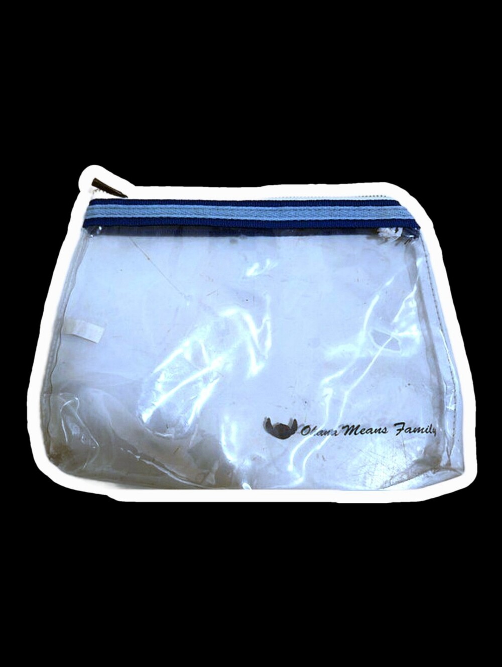 🖤Disney Stitch Clear Travel Pouch with Blue Trim